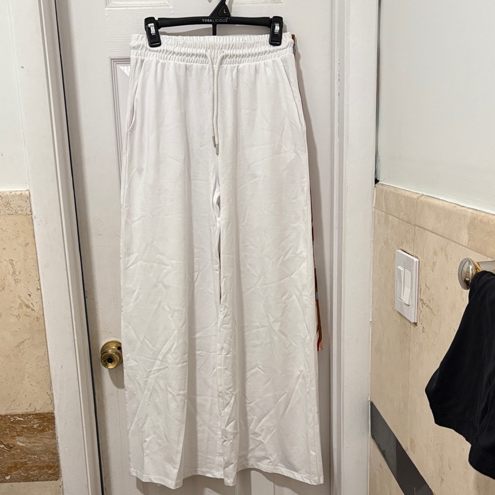 Zara White Wide Leg Pants